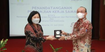 Wujudkan Indonesia Layak Anak, KemenPPPA Tandatangani Perjanjian Kerja Sama Bersama Wahana Visi Indonesia