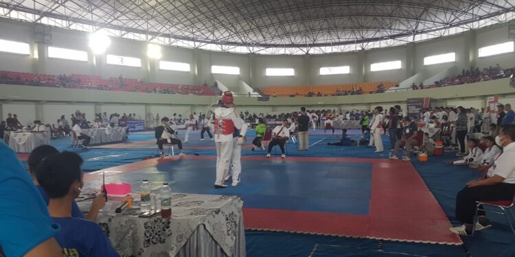 Kejuaraan Prabu Taekwondo di Indoor Stadium Sport Center Kab.Tangerang (Foto: Dok. Fauzan/PortalNusa.Id)
