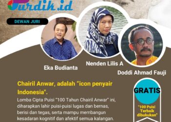 PENGUMUMAN: 100 PUISI TERBAIK LOMBA CIPTA PUISI 100 TAHUN CHAIRIL ANWAR