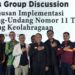 Buka FGD Perumusan Implementasi UU No 11 Tahun 2022 Terkait Suporter, Menpora Amali Ajak Mengheningkan Cipta