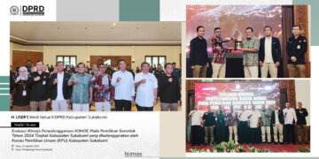 Evaluasi Kinerja Penyelenggaraan ADHOC Pemilihan Serentak 2024, Wakil Ketua II DPRD Kabupaten Sukabumi Hadir