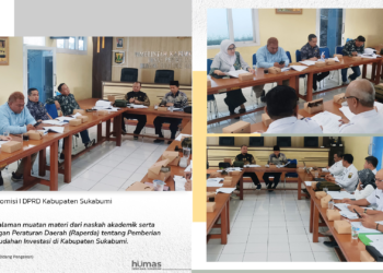 DPRD Kabupaten Sukabumi Bahas Raperda Insentif Investasi dalam Rapat Kerja