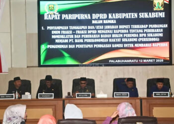 Rapat Paripurna DPRD Kabupaten Sukabumi Bahas Perubahan Status Hukum BPR Sukabumi