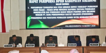 Rapat Paripurna DPRD Kabupaten Sukabumi Bahas Perubahan Status Hukum BPR Sukabumi