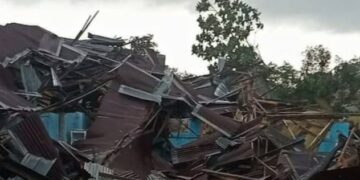 Puluhan Rumah di Desa Bugis Kab. Indramayu Hancur Diterjang Puting Beliung