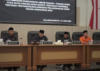 DPRD Sukabumi Gelar Paripurna Pandangan Umum Fraksi Terkait Raperda Pertanggungjawaban APBD 2024