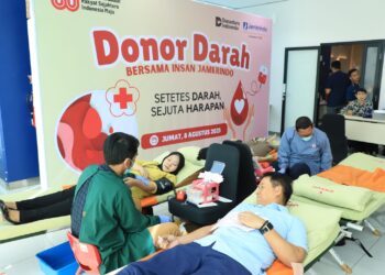 HUT ke-80 RI, Jamkrindo Wujudkan Semangat Gotong Royong Lewat Donor Darah