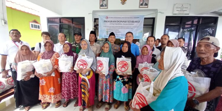 PT Chinli International Donasikan Bantuan Sembako kepada warga Damarguna