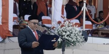 Ketua DPRD Sukabumi Bacakan Teks Proklamasi, Tekankan Persatuan dan Kedaulatan